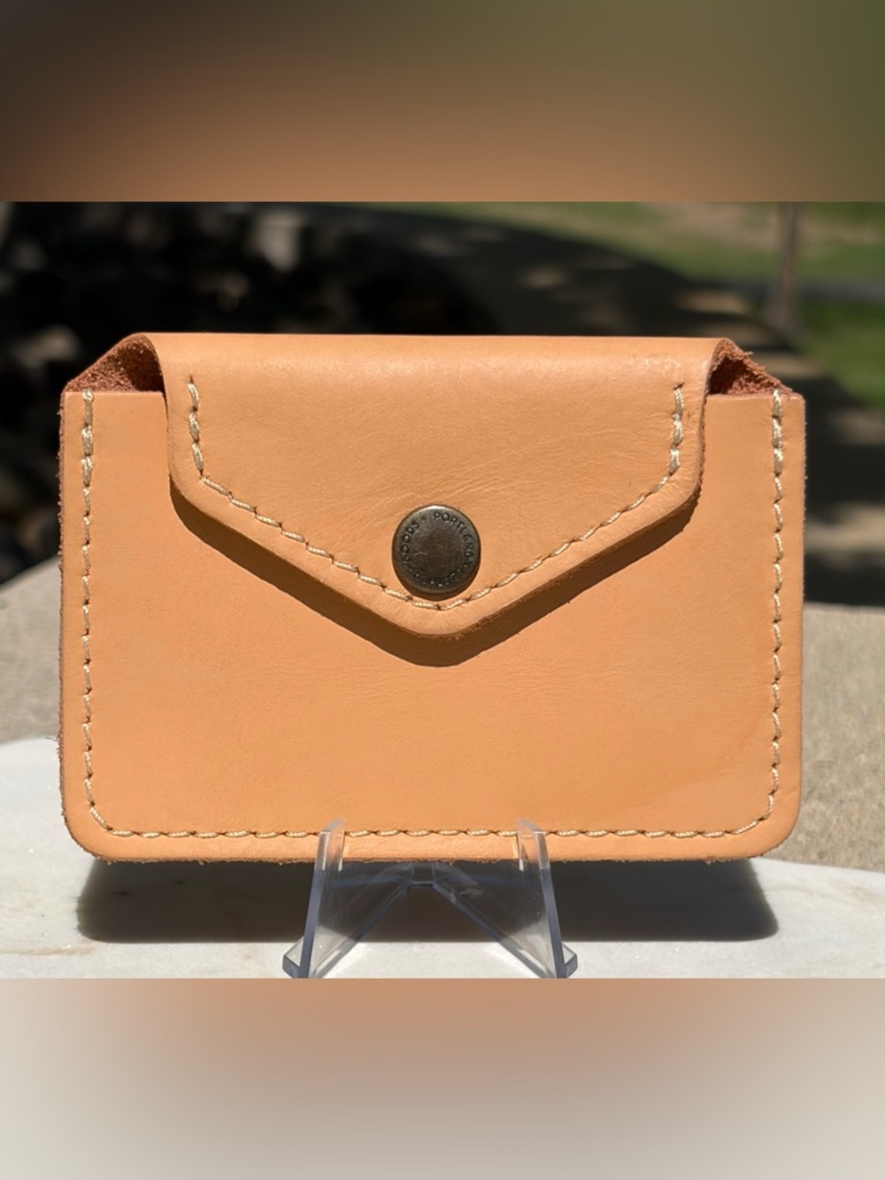 Love Bug Plus Wallet Portland Leather Goods Mamey Full-Grain Leather NWOT - Picture 11 of 12